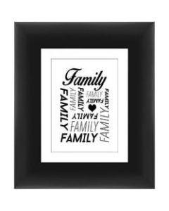 PTM Images Expressions Framed Wall Art, Family, 12inH x 10inW, Black