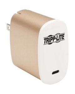Tripp Lite USB C Wall Charger Compact 50W GaN Technology Power Delivery 3.0 - 120 V AC, 230 V AC Input - 5 V DC/3 A, 9 V DC, 12 V DC, 15 V DC, 20 V DC Output