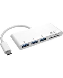 Tripp Lite 3-Port USB-C to USB-A 3x Hub Micro SD & SD/MMC Reader USB 3.1 Hub - USB Type C - External - 3 USB Port(s) - 3 USB 3.1 Port(s)