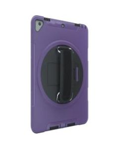 CTA Digital: Protective Case with Build in 360? Rotatable Grip Kickstand for iPad 7th & 8th Gen 10.2?, iPad Air 3 & iPad Pro 10.5?, Purple - Impact Resistant, Drop Resistant - Silicone - Hand Strap - 10.3in Height x 7.3in Width x 0.8in Depth - 1 Pack