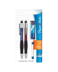 Paper Mate ComfortMate Ultra Mechanical Pencil Starter Set, 0.5mm, HB Lead, Assorted Barrel Colors, Pack Of 2