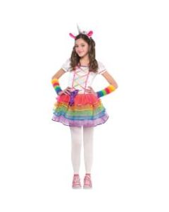Amscan Rainbow Unicorn Girls Halloween Costume, Large