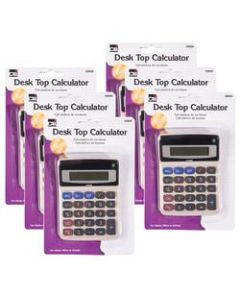 Charles Leonard Desktop Calculators, CHL39200-6, Pack Of 6 Calculators
