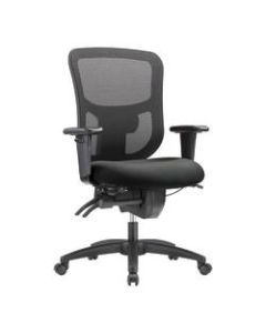 WorkPro 9500XL Series Ergonomic Mesh/Premium Fabric Mid-Back Big & Tall Chair, Black/Gray