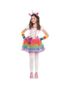 Amscan Rainbow Unicorn Girls Halloween Costume, Medium