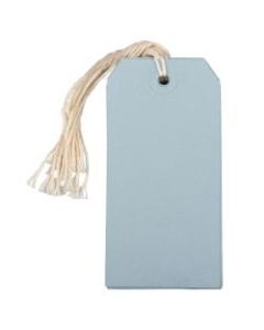 JAM Paper Gift Tags, 4 3/4in x 2 3/8in, Baby Blue, Pack Of 10