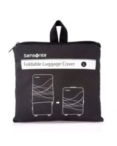 Samsonite Foldable Luggage Cover, 9inH x 7 7/8inW x 1 9/16inD, Black