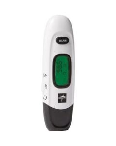 Medline No Touch Forehead Thermometer - Reusable, Dual Dial, Infrared - For Home, Forehead, Clinical - White