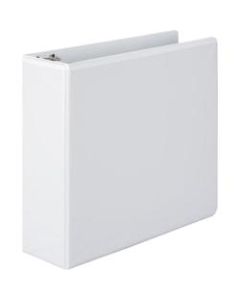 Wilson Jones Basic View 3-Ring Binder, 3in Round Rings, 32% Recycled, White