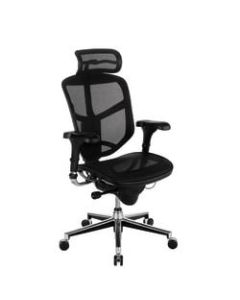 WorkPro Quantum 9000 Series Ergonomic Mesh High-Back Executive Chair, Black