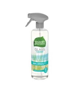 Seventh Generation Natural Glass And Surface Cleaner, Sparkling Seaside Scent, 23 Oz, Pack Of 8 Bottles