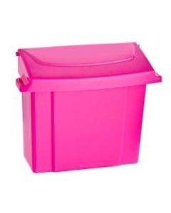 Alpine Plastic Sanitary Napkin Receptacle, 10inH x 9inW x 5inD, Pink