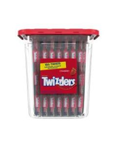 Twizzlers Strawberry Licorice, 36.7 Oz, Canister Of 105 Pieces