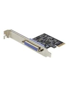 Line StarTech.com 1-Port Parallel PCIe Card, PCI Express to Parallel DB25 LPT Adapter Card, Desktop Expansion Controller for Printer, SPP/ECP - Parallel PCIe card controller w/ DB25 parallel port - SPP/Byte/ECP modes