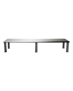 Mind Reader Dual-Monitor Stand, 6-1/2inH x 38-1/2inW x 11inD, Black