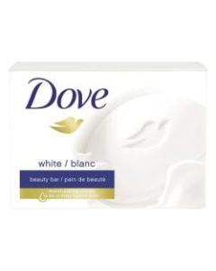 Dove White Beauty Solid Hand Soap, Light Scent, Carton Of 36 Bars