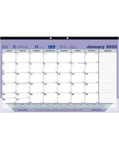 Brownline Monthly Desk Pad, 17-3/4in x 10-7/8in, January To December 2022, C181700