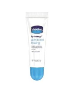 Vaseline Lip Therapy Advanced Lip Balm, 0.35 Oz, Case Of 72 Tubes