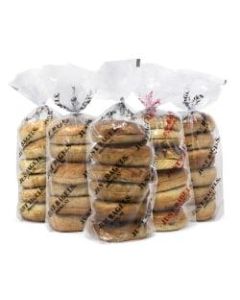 Just Bagels Assorted Bagels, Assorted Flavors, 6 Bagels Per Pack, Case Of 5 Packs