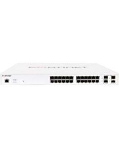 Fortinet FortiSwitch 124E-F-POE Ethernet Switch - 24 Ports - Manageable - 2 Layer Supported - Modular - 4 SFP Slots - Optical Fiber, Twisted Pair - 1U High - Rack-mountable - Lifetime Limited Warranty