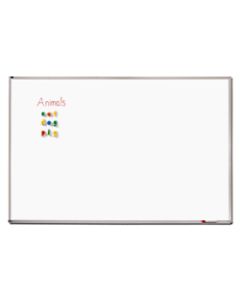 Quartet Non-Magnetic Melamine Dry-Erase Whiteboard, 96in x 48in, Aluminum Frame With Silver Finish