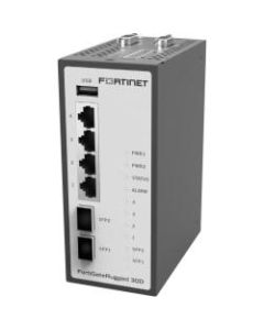 Fortinet FortiGate Rugged 30D Network Security/Firewall Appliance - 4 Port - 1000Base-T, 1000Base-X - Gigabit Ethernet - AES (256-bit), SHA-1 - 4 x RJ-45 - 2 Total Expansion Slots - Desktop