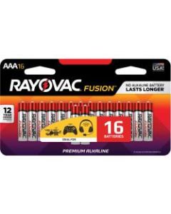 Rayovac Fusion Alkaline AAA Batteries - For Multipurpose - AAA - 16 / Pack