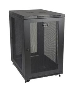 Tripp Lite 18U Rack Enclosure Server Cabinet 33in Deep w/ Doors & Sides - 18U Rack Height x 19in Rack Width - Black - 1000 lb Dynamic/Rolling Weight Capacity - 1000 lb Static/Stationary Weight Capacity