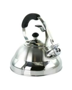 MegaChef Stainless-Steel Stovetop Kettle, 11.4 Cups, Brushed Silver