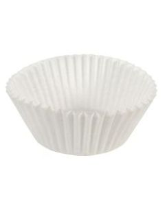 Hoffmaster Fluted Baking Cups, 4-1/2in x 2in, White, Case Of 10,000 Cups