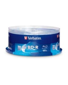 Verbatim BD-R 25GB 16X Disc Spindle, Box Of 25