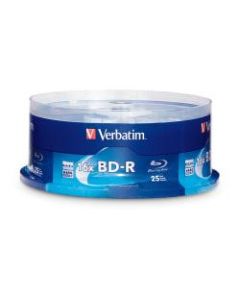 Verbatim BD-R 25GB 16X Disc Spindle, Box Of 25