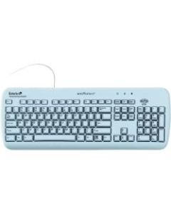 Esterline Essential Keyboard - Cable Connectivity - USB Interface - 104 Key - Computer - PC - Light Blue