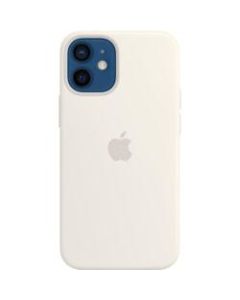 Apple iPhone 12 Mini Silicone Case with MagSafe - White - For Apple iPhone 12 mini Smartphone - White - Silky - Scratch Resistant, Drop Resistant - Silicone, MicroFiber