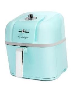 Nostalgia CLAF7AQ Classic Retro 7-Quart Air Fryer, Aqua