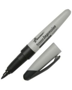 SKILCRAFT Permanent Impression Markers, Fine Point, Black, Pack Of 12 (AbilityOne 7520-01-519-4372)