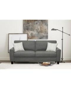 Serta Astoria Deep-Seating Sofa, 78in, Dark Gray/Espresso