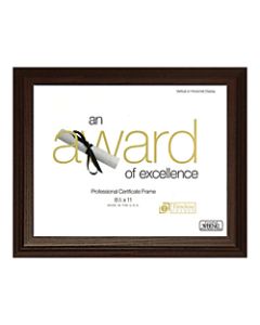 Timeless Frames Englewood Award Frame, 8 1/2in x 11in, Cordovan