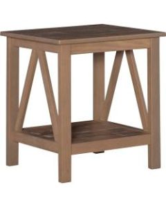 Linon Rockport Rustic End Table, Rectangle, Driftwood