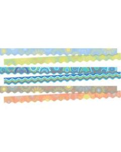 Barker Creek Double-Sided Scalloped Borders, 2-1/4in x 36in, Mandala, 13 Strips Per Pack, Set Of 3 Packs