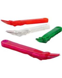 Baumgartens Translucent Slim Staple Remover - Plastic - Assorted - 1 Each