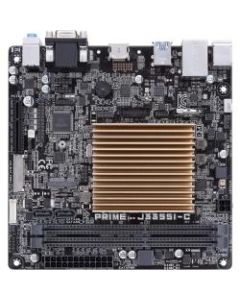 Asus Prime J3355I-C Desktop Motherboard - Intel Chipset - Mini ITX - Intel Celeron J3355 - 16 GB DDR3 SDRAM Maximum RAM - UDIMM, DIMM - 2 x Memory Slots - Gigabit Ethernet - HDMI - 2 x SATA Interfaces