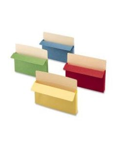 Smead Color Top-Tab File Pockets, Letter Size, 3 1/2in Expansion, Assorted Colors (No Color Choice), Box Of 25
