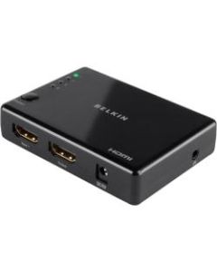 Belkin 4-Way HDMI Switch with Wireless Remote - 4 x 1 - Blu-ray Disc Player, DVD Player, Gaming Console, TV - 1 x HDMI Out