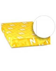 Neenah Bright White Premium Card Stock, Ledger Size, 65 Lb, FSC Certified, White, Pack Of 250