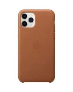 Apple iPhone 11 Pro Leather Case - Saddle Brown - For Apple iPhone 11 Pro Smartphone - Saddle Brown - Scratch Resistant, Drop Resistant - Leather, MicroFiber