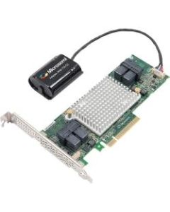 Microsemi Adaptec Series 8Q with maxCache Plus - 12Gb/s SAS - PCI Express 3.0 x8 - Plug-in Card - RAID Supported - 0, 1, 1E, 5, 6, 10, 50, 60 RAID Level - 16 Total SAS Port(s) - 4 SAS Port(s) Internal