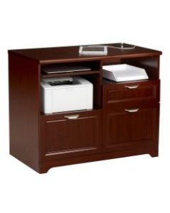 Realspace Magellan 30inH x 36-5/16inW x 21inD Tech Station Printer Stand 2.0, Classic Cherry