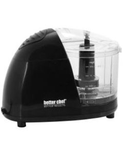 Better Chef Compact Kitchen Chopper Food Processor, 1-1/2 Cups, Black