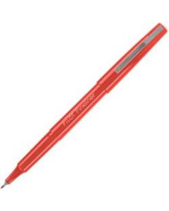 Pilot Fineliner Marker, Fine Point, 0.7 mm, Red Barrel, Red Ink